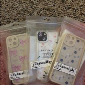 Floral and Bow Patterned Phone Cases for iPhone 13/14